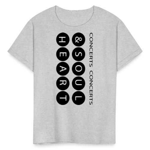 Heart & Soul concerts text design 2021 flip - Kids' T-Shirt