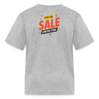 neon void - Kid's T-Shirt - heather gray - Back