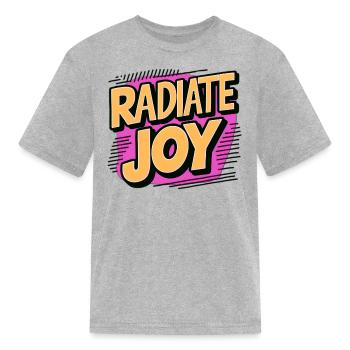 Radiate Joy - Kid's T-Shirt - heather gray - Front