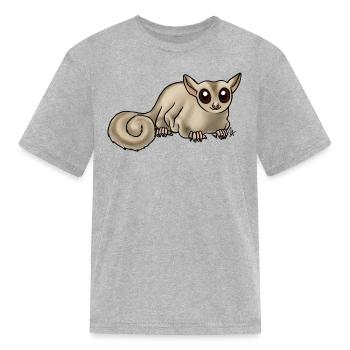 Mammal Sugar Glider Creamrino - Kid's T-Shirt - heather gray - Front