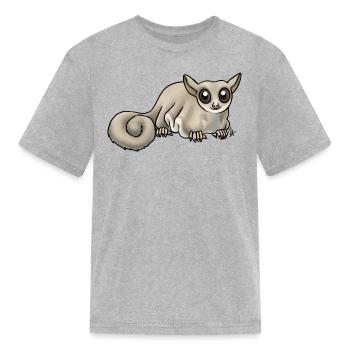 Mammal Sugar Glider White Faced Lion - Kid's T-Shirt - heather gray - Front