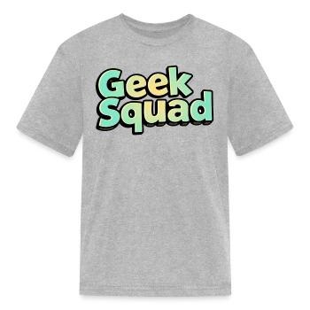 Geek Squad - Kid's T-Shirt - heather gray - Front