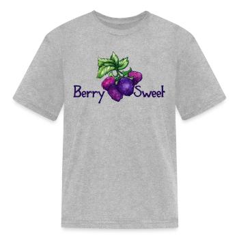 Berry Sweet - Kid's T-Shirt - heather gray - Front