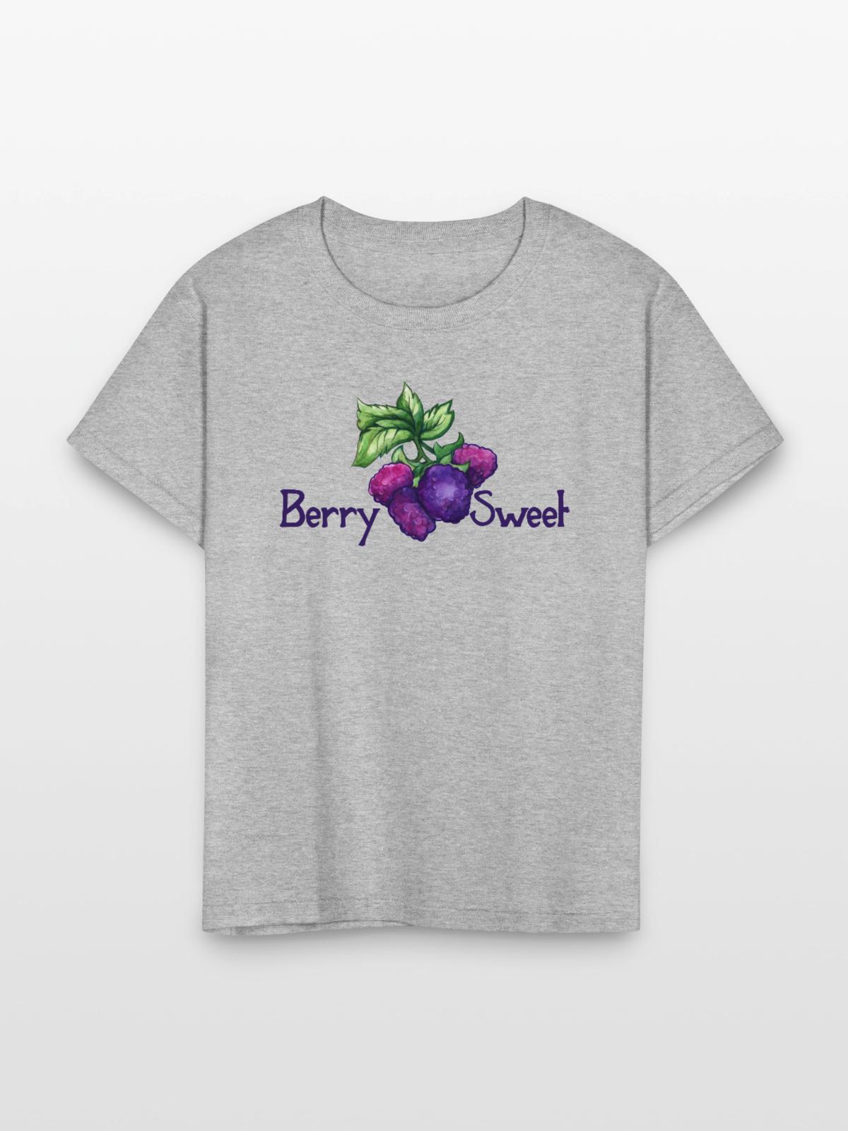Berry Sweet - Kid's T-Shirt - heather gray - Front