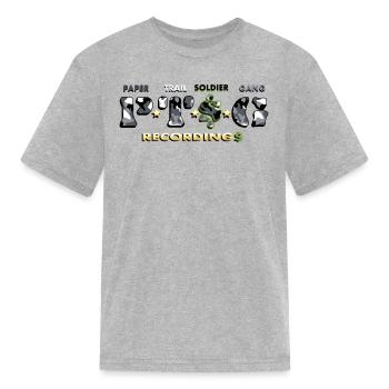 Grey Camo - Kid's T-Shirt - heather gray - Front
