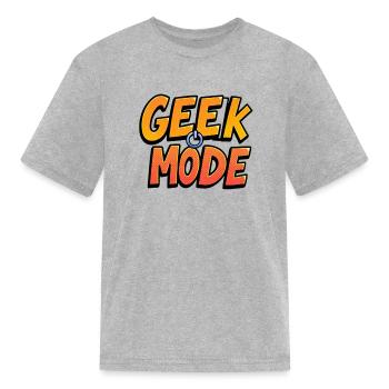 Geek Mode - Kid's T-Shirt - heather gray - Front