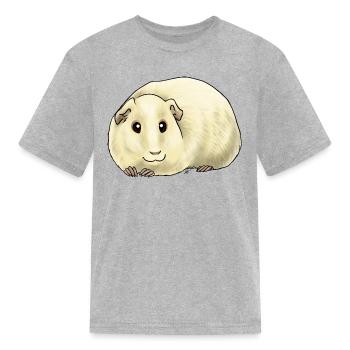 Small Mammal American Guinea Pig Cream - Kid's T-Shirt - heather gray - Front