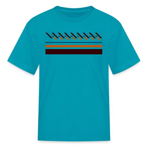 Cute, colorful striped designs for the seasons - Kid's T-Shirt