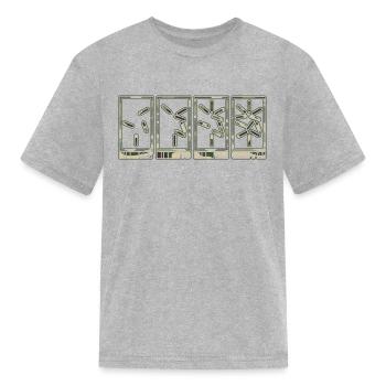 Get To The Chopper Camo Edition - Kid's T-Shirt - heather gray - Front