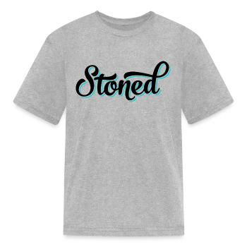 Stoned Swing Black - Kid's T-Shirt - heather gray - Front