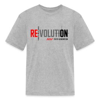 Revolution - Kid's T-Shirt - heather gray - Front