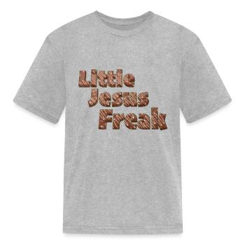 Candy Jesus Freak - Kid's T-Shirt - heather gray - Front