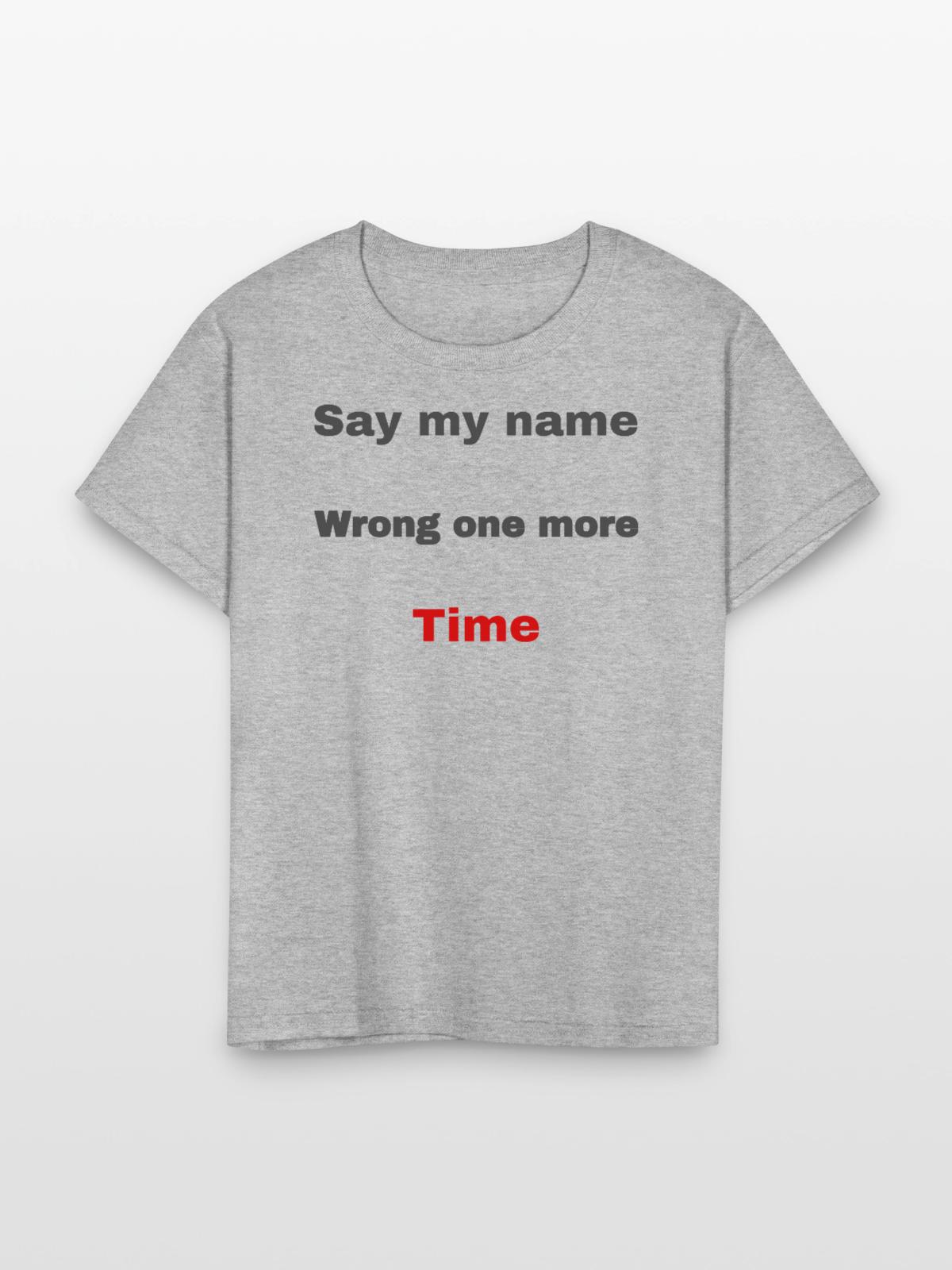 Wrong Name - Kid's T-Shirt - heather gray - Front