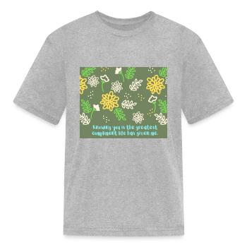 1660240747073 - Kid's T-Shirt - heather gray - Front