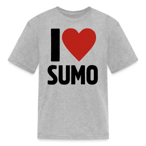 I Love Sumo – Bold Minimalist Sumo Wrestling Fan - Kid's T-Shirt