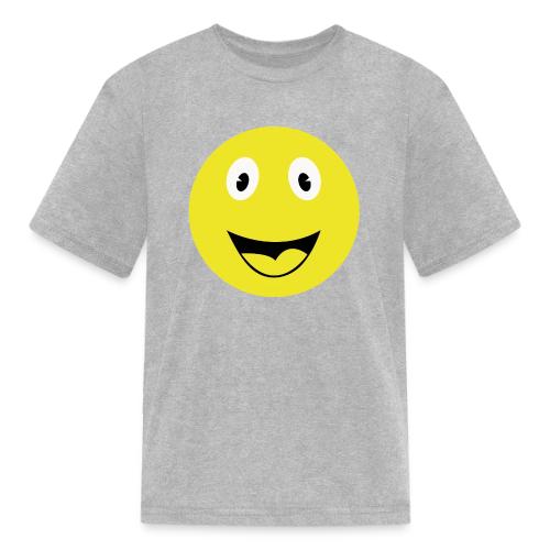 Yellow Happy Face Print - Kid's T-Shirt