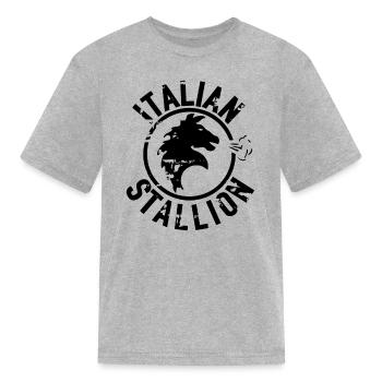 Rocky Balboa Italian Stallion - Kid's T-Shirt - heather gray - Front