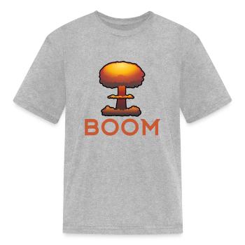 Boom Explosion - Kid's T-Shirt - heather gray - Front
