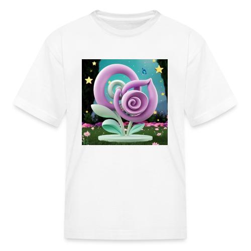 Lila Bloom | Double Floral Eco-Inspired Art - Kid's T-Shirt