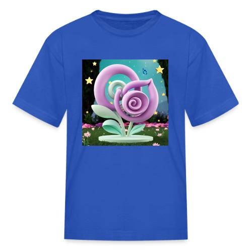 Lila Bloom | Double Floral Eco-Inspired Art - Kid's T-Shirt