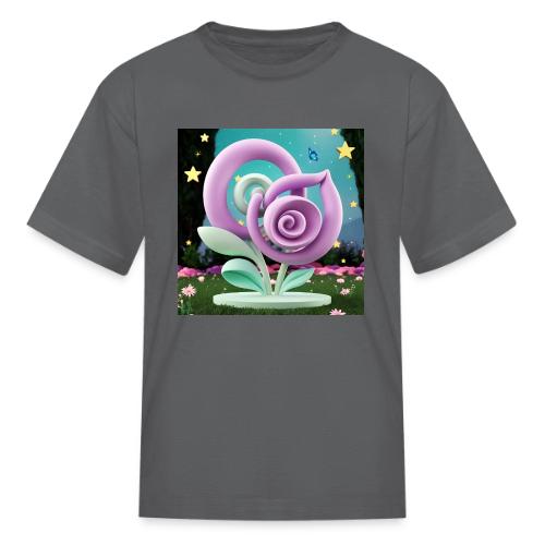 Lila Bloom | Double Floral Eco-Inspired Art - Kid's T-Shirt