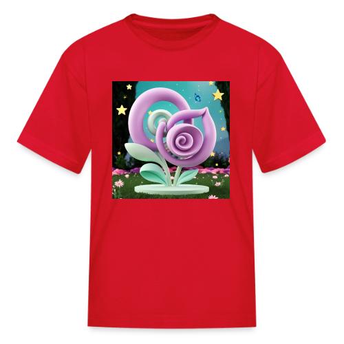 Lila Bloom | Double Floral Eco-Inspired Art - Kid's T-Shirt