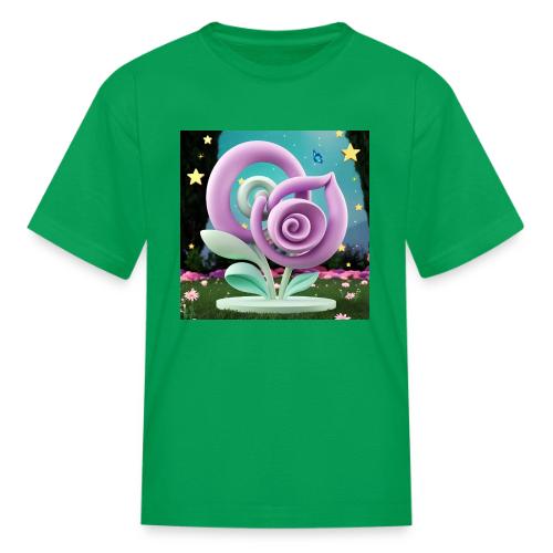 Lila Bloom | Double Floral Eco-Inspired Art - Kid's T-Shirt