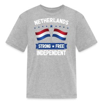 Netherlands - Kid's T-Shirt - heather gray - Front
