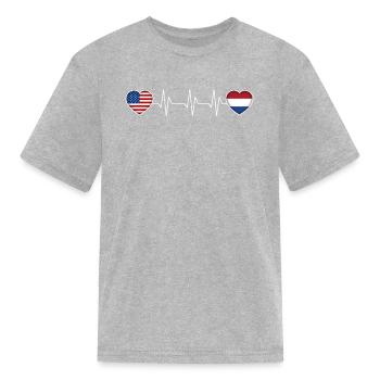Netherlands - Kid's T-Shirt - heather gray - Front