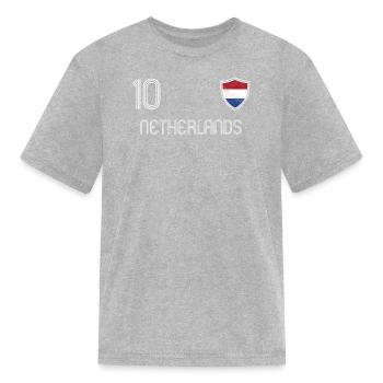 Netherlands - Kid's T-Shirt - heather gray - Front
