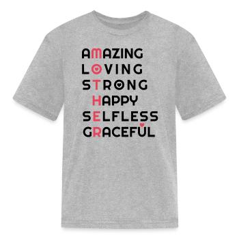 Mother - Kid's T-Shirt - heather gray - Front
