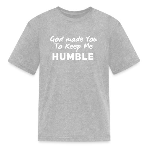 Christian humility (white) - Kid's T-Shirt