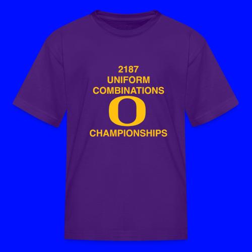 2187 UNIFORM COMBINATIONS O CHAMPIONSHIPS - Kid's T-Shirt