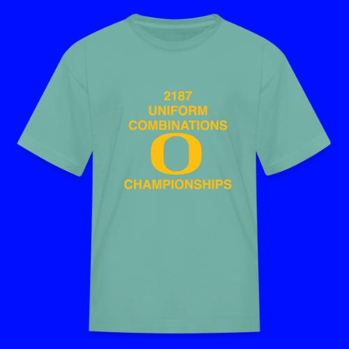 2187 UNIFORM COMBINATIONS O CHAMPIONSHIPS - Kid's T-Shirt