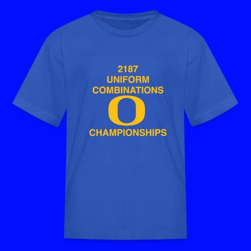 2187 UNIFORM COMBINATIONS O CHAMPIONSHIPS - Kid's T-Shirt