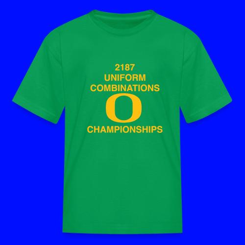 2187 UNIFORM COMBINATIONS O CHAMPIONSHIPS - Kid's T-Shirt