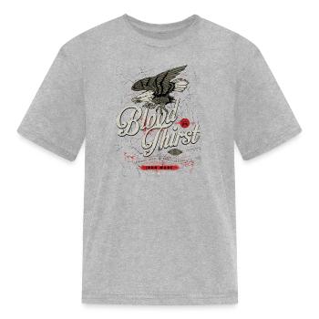 Eagle blood Motorcycle biker hard rock gift - Kid's T-Shirt - heather gray - Front
