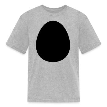 Egg - Kid's T-Shirt - heather gray - Front