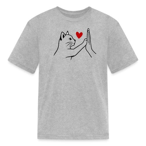 Cat Lover High-Five T-Shirt - Kid's T-Shirt