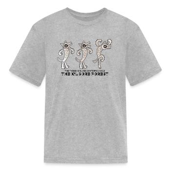 The Three Wolves Watering Hole - Kid's T-Shirt - heather gray - Front