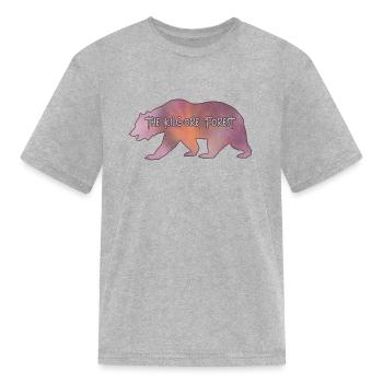 Bear - Kid's T-Shirt - heather gray - Front