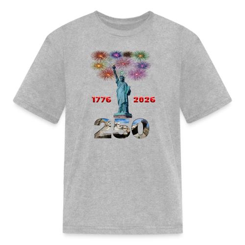 1776 - 2026 | 250 Years USA | Fireworks - Kid's T-Shirt