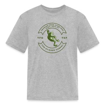 Tripping Frog Overlook - Kid's T-Shirt - heather gray - Front