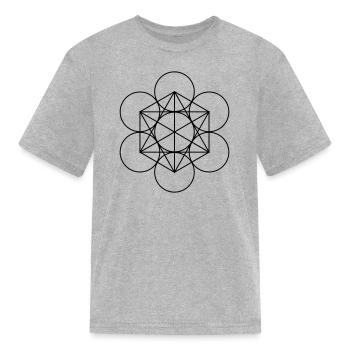 br-cube-matrix - Kid's T-Shirt - heather gray - Front