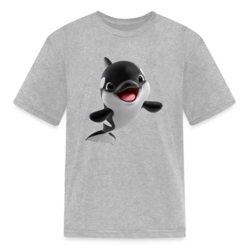 Smiling Cartoon Baby Orca - Kid's T-Shirt