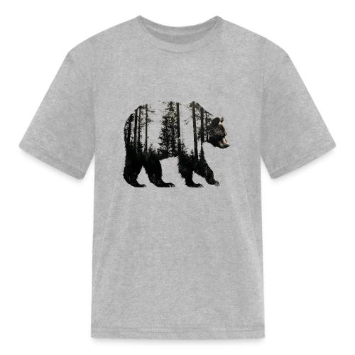 Evergreen Bear Silhouette - Kid's T-Shirt