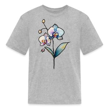 Orchid - Kid's T-Shirt - heather gray - Front
