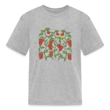 tomatoes - Kid's T-Shirt - heather gray - Front