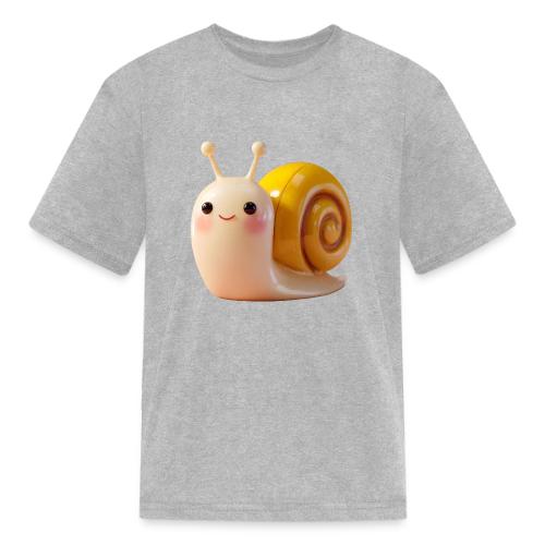 Sweet Cartoon Baby Snail Full of Joy - Kid's T-Shirt