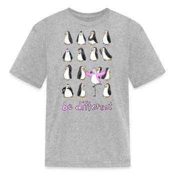 Be Different - Kid's T-Shirt - heather gray - Front